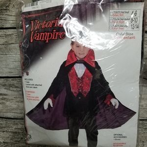 Child VICTORIAN VAMPIRE COSTUME SIZE LARGE 12-14
